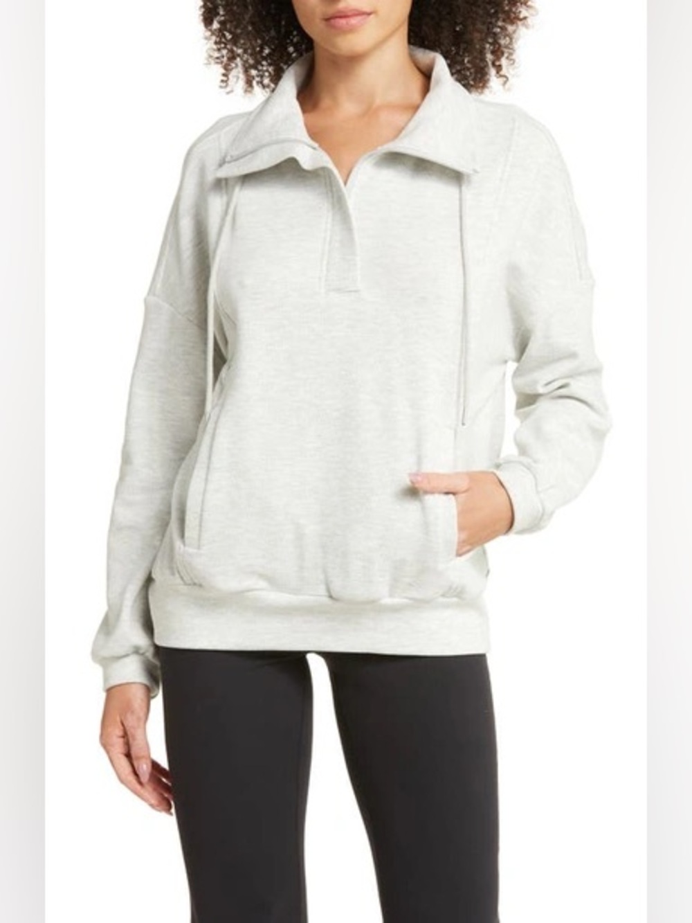 Zella Cozy Half Zip Pullover Sweatshirt